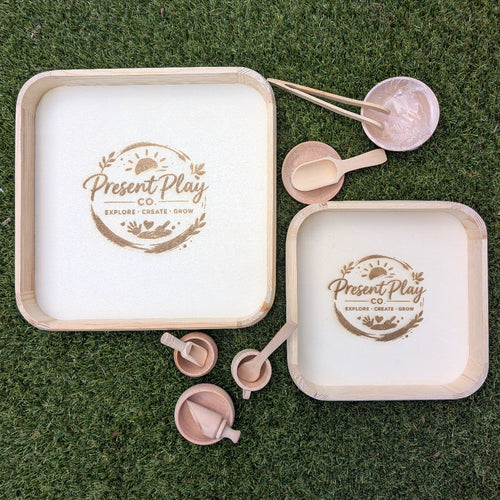 Wooden Sensory Play Tray