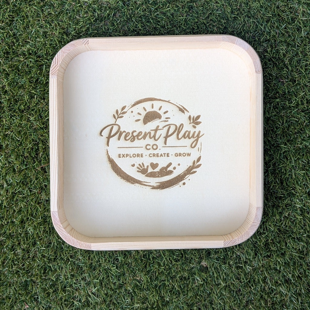 Wooden Sensory Play Tray