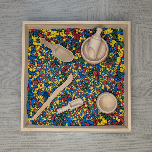 Back to School Sensory Mix Setup